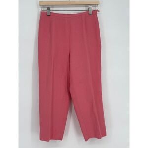 Casual Corner Annex Petite Pink Linen Blend Cropped‎ Pants Size 4